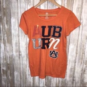 Adidas Auburn Orange Printed Tee Women’s Small